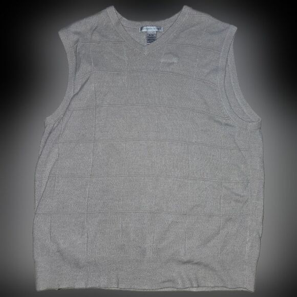 Geoffrey Beene Knit Sleeveless Sweater Vest - Picture 1 of 3
